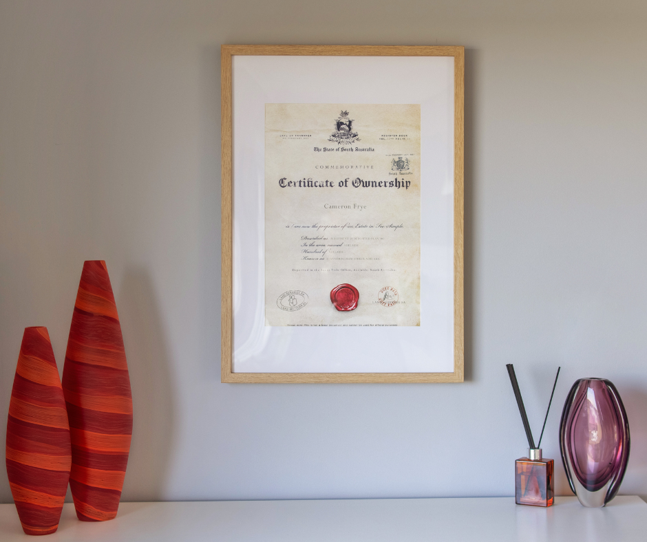 Certificate of Ownership